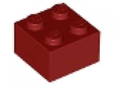 Stein 2x2 dunkelrot