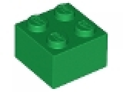 Stein 2x2 grün neu