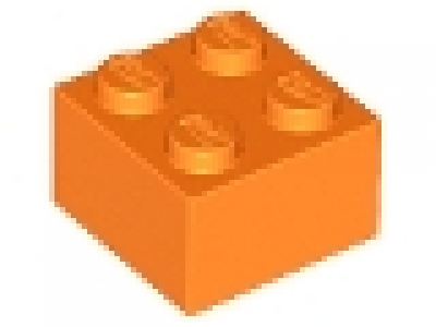 Stein 2x2 orange neu