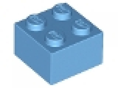 Stein 2x2 mittelblau