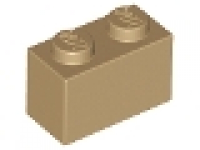 Stein 1x2 dunkeltan neu