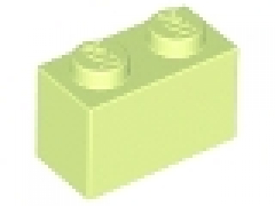 Stein 1x2  gelbgrün