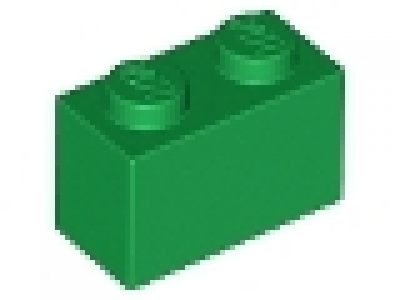 Stein 1x2 grün
