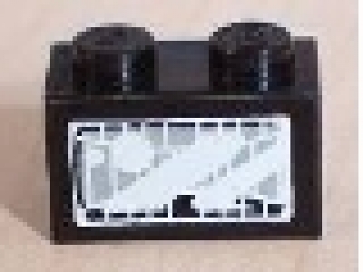 1 x 2 Stein schwarz 3004pb030