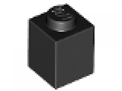 Stein 1x1 schwarz