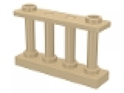 Holzzaun 1x4x2 tan / beige neu