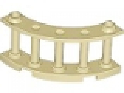 Holzzaun 4x4x2 tan gebogen 30056