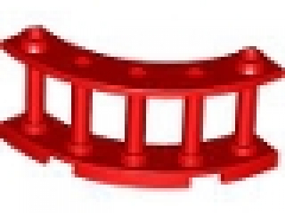Holzzaun 4x4x2 rot gebogen 30056