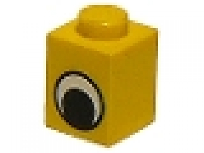 1 x 1 Stein 3005pe1 gelb mit Auge