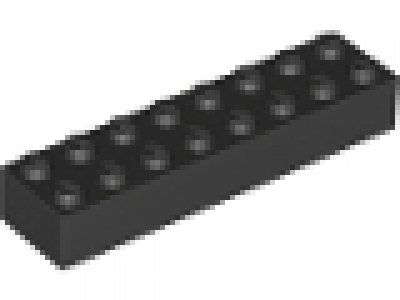 Stein 2x8 schwarz, neu