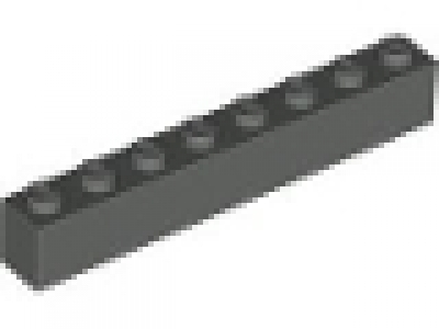 Stein 1x8 altes dunkelgrau