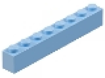 Stein 1x8 hellblau