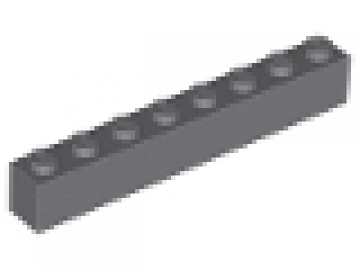 Stein 1x8 neues dunkelgrau