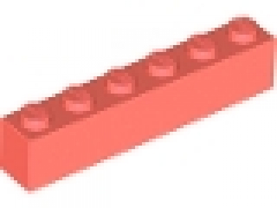 Stein 1x6 coral