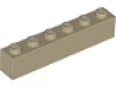 Stein 1x6 dunkeltan / beige
