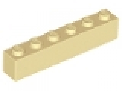 Stein 1x6 tan / beige neu