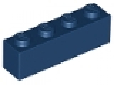 Stein 1x4 dunkelblau 3010