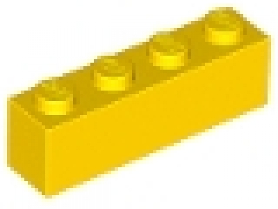 Stein 1x4 gelb