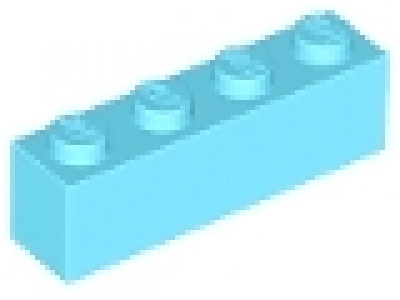 Stein 1x4 mittelazure 3010