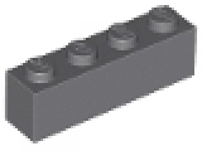 Stein 1x4 neues dunkelgrau