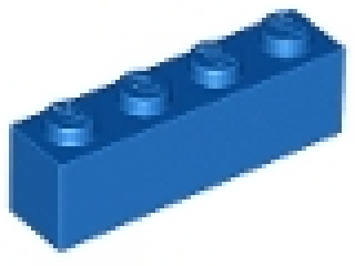 Stein 1x4 blau