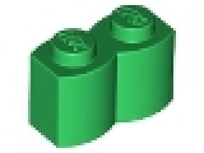 Lego Palisadenstein 1x2x1 grün