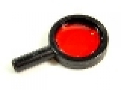 Lupe  schwarz 30152c02 Glas ist tr rot