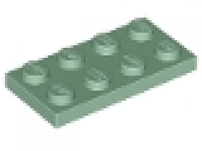 Lego Platten 2x4 sandgrün