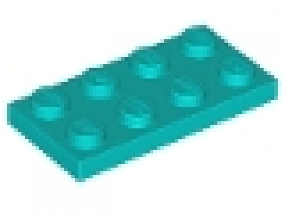 Lego Platten 2x4 türkis, 3020