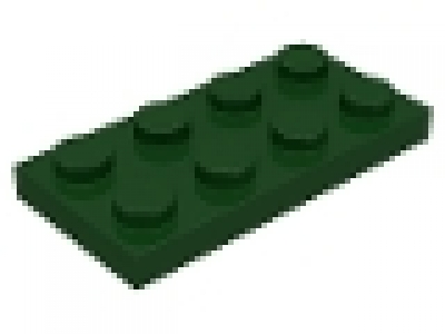 Lego Platten 2x4 dunkelgrün