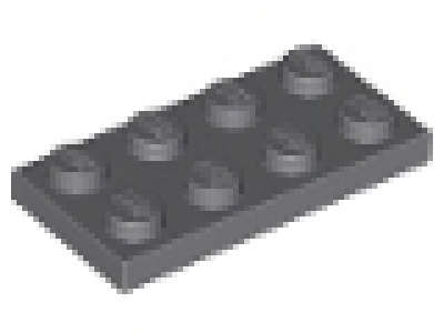 Lego Platte 2x4  neues dunkelgrau neu