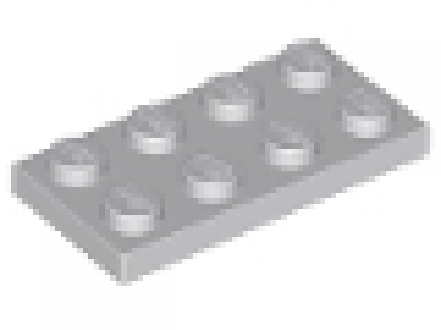 Lego Platten 2x4 neues hellgrau