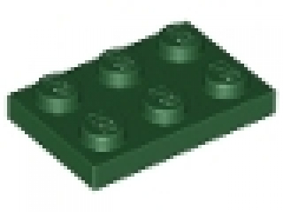 Platte 2x3 dunkelgrün