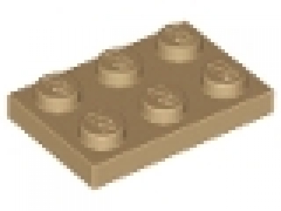 Platte 2x3 dunkeltan