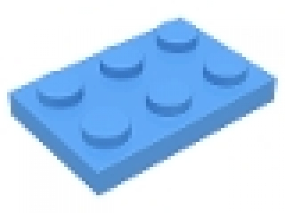 Platte 2x3 mittelblau