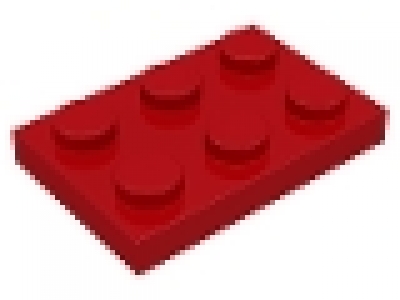 Lego Schäppchen 50 x Platte 2x3 rot