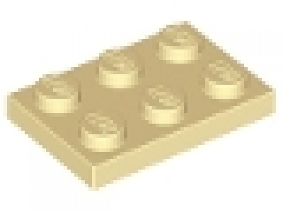 Platte 2x3 tan / beige
