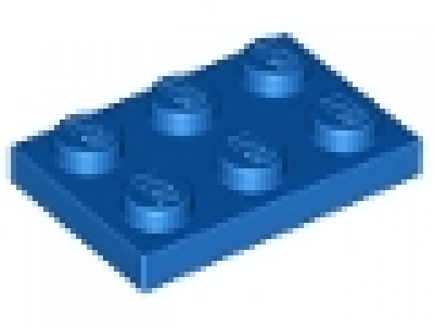 Platte 2x3 blau