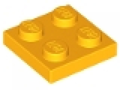 Platte 2x2 hellorange 3022