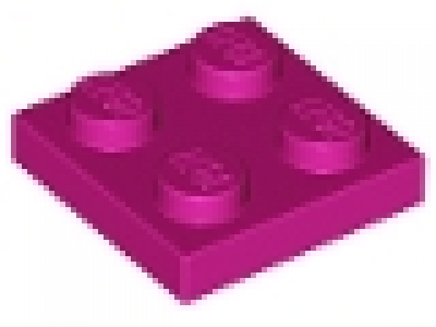 Platte 2x2 magenta 3022