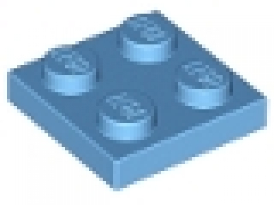 Platte 2x2 mittelblau