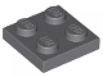 Platte 2x2 neues dunkelgrau 3022 neu