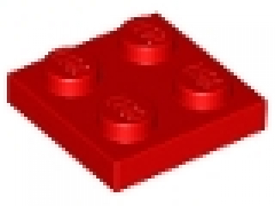 Platte 2x2 rot neu