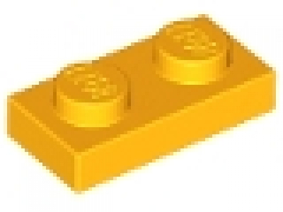 Platte 1x2 hellorange