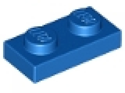 LEGO Schnäppchen 50 x Platte 1x2 blau