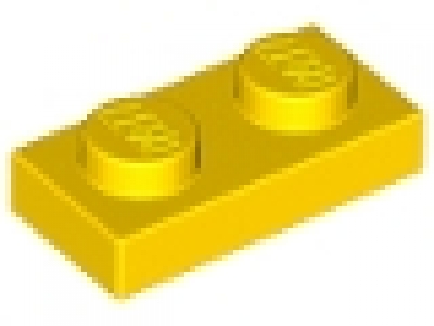 Platte 1x2 gelb