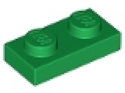 Platte 1x2 grün