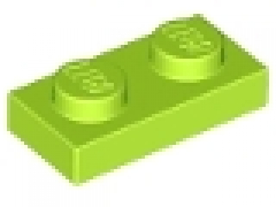 Platte 1x2 lime