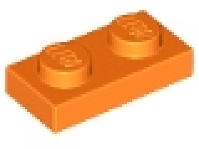 Platte 1x2 orange