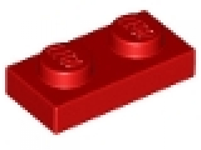 LEGO Schnäppchen 50 x Platte 1x2 rot